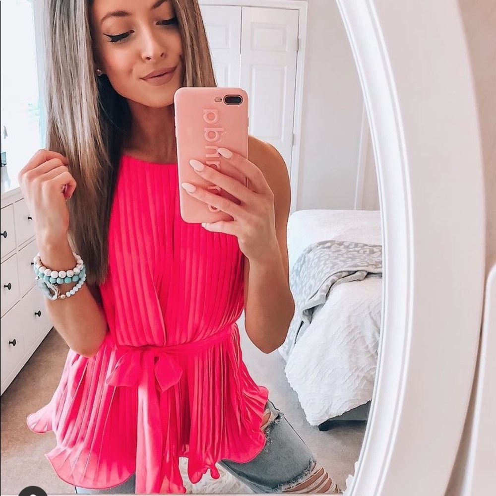 Pleats To Met You Tie Top